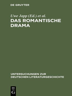 cover image of Das romantische Drama